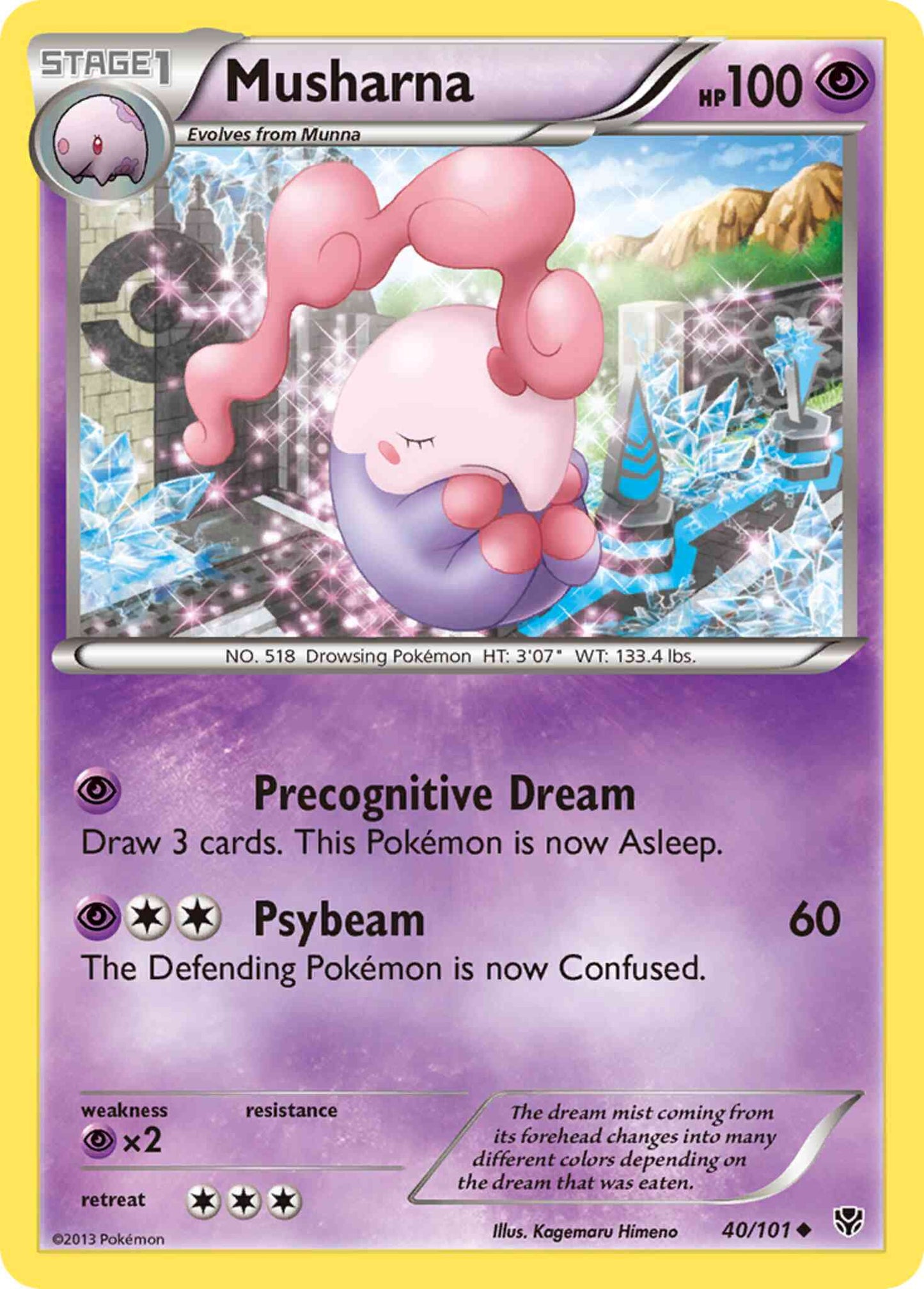 Musharna - 40/101 - Uncommon [bw10-40] [Reverse Holo]
