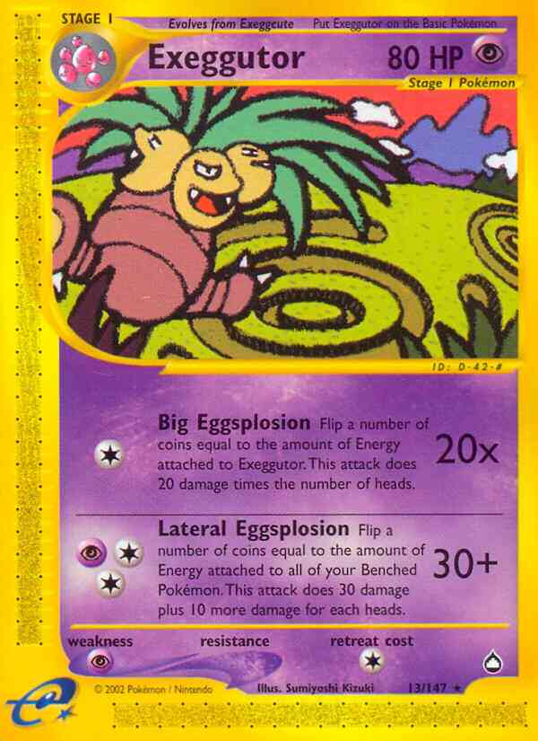 Exeggutor - 13/147 - Rare [ecard2-13] [Non-Holo]