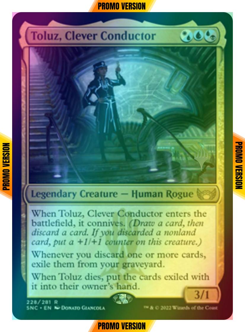 Toluz, Clever Conductor [Promo Pack] [228p] [Streets of New Capenna: Promos] [Foil]