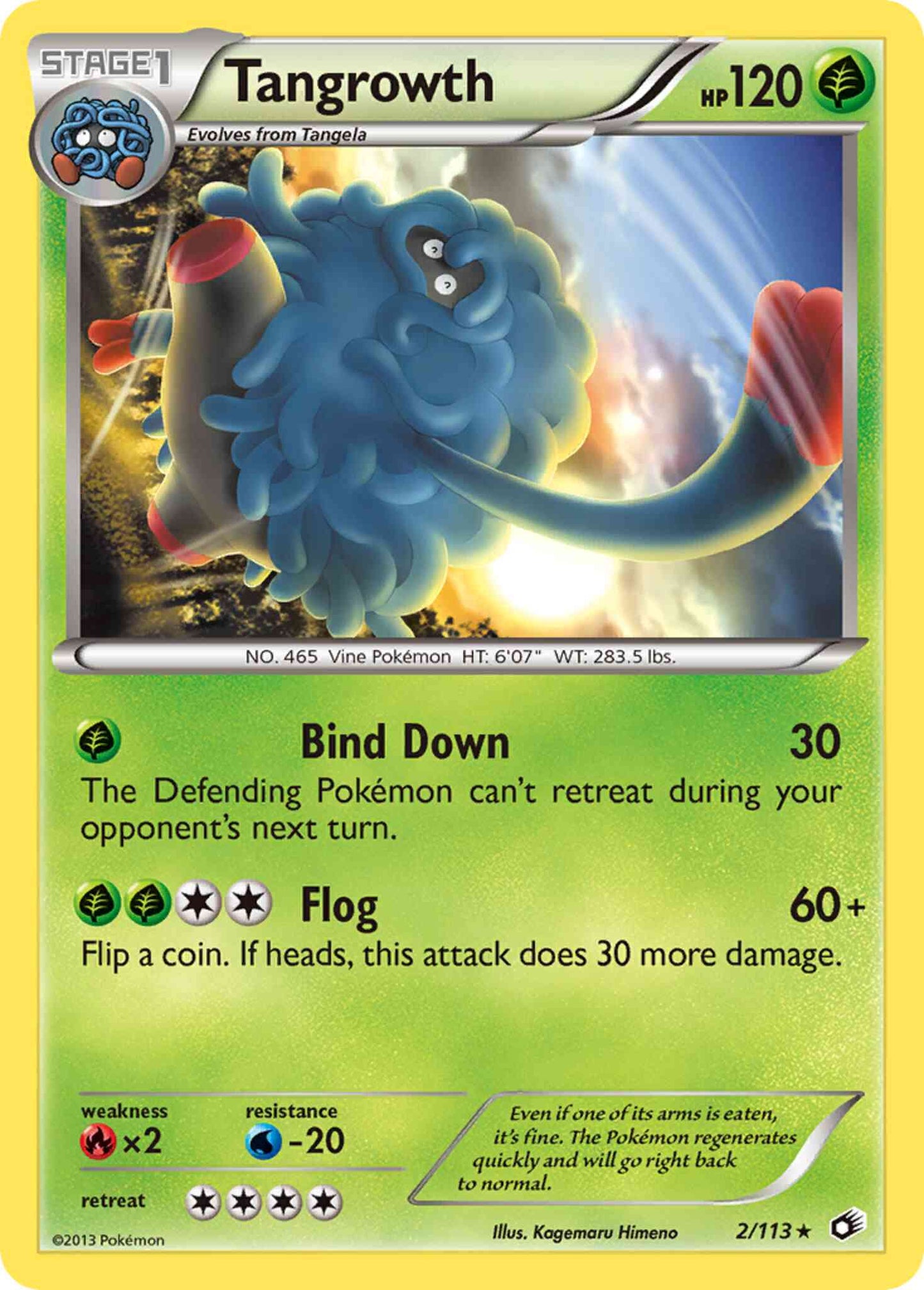 Tangrowth - 2/113 - Rare [bw11-2] [Non-Holo]