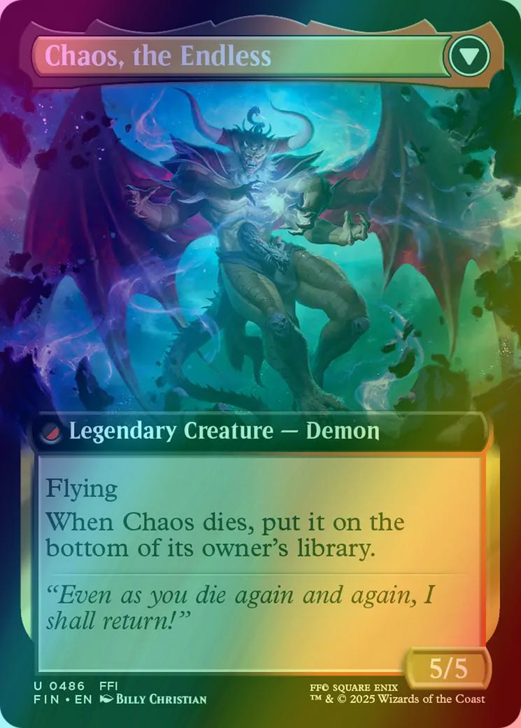 Garland, Knight of Cornelia // Chaos, the Endless [486] [Extended Art] [FINAL FANTASY] [Foil]