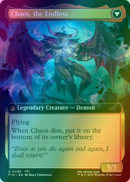 Garland, Knight of Cornelia // Chaos, the Endless [486] [Extended Art] [FINAL FANTASY] [Foil]