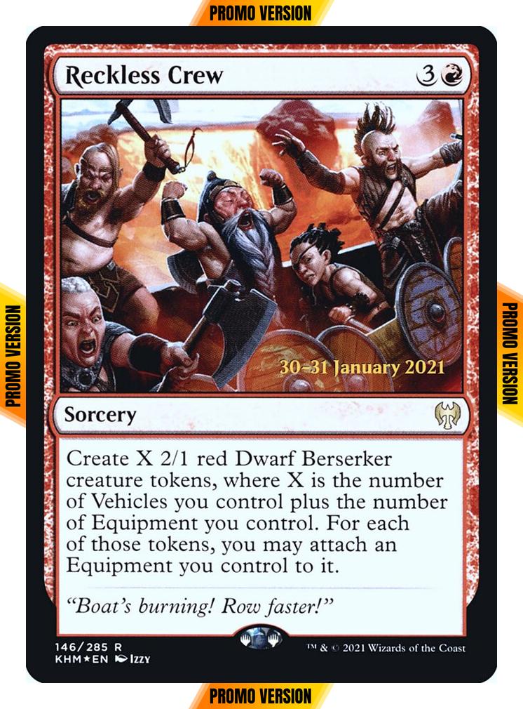 Reckless Crew [Prerelease] [146s] [Kaldheim Promos] [Foil]