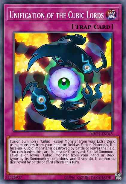 Unification of the Cubic Lords - MVP1-ENG45 - Gold Rare - Unlimited