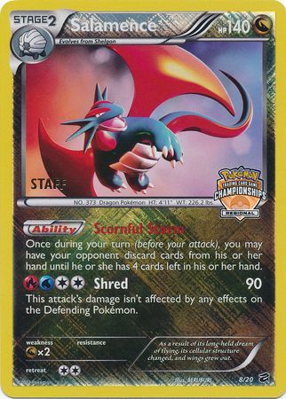 Salamence - 8/20 - Promo [Regionals League 2014] [Staff] [BW65MSP-8] [Reverse Holo]