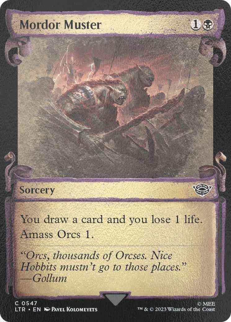 Mordor Muster [547] [Scrolls Showcase] [The Lord of the Rings: Tales of Middle-earth] [Silver Foil]