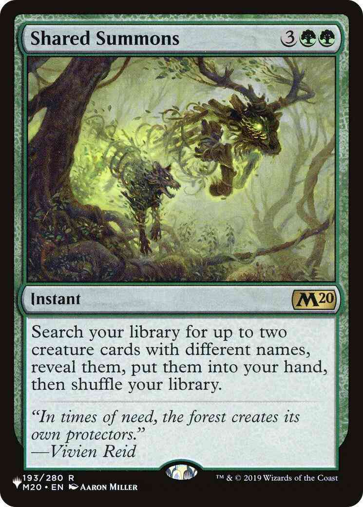 Shared Summons [M20-193] [The List] [Non-Foil]