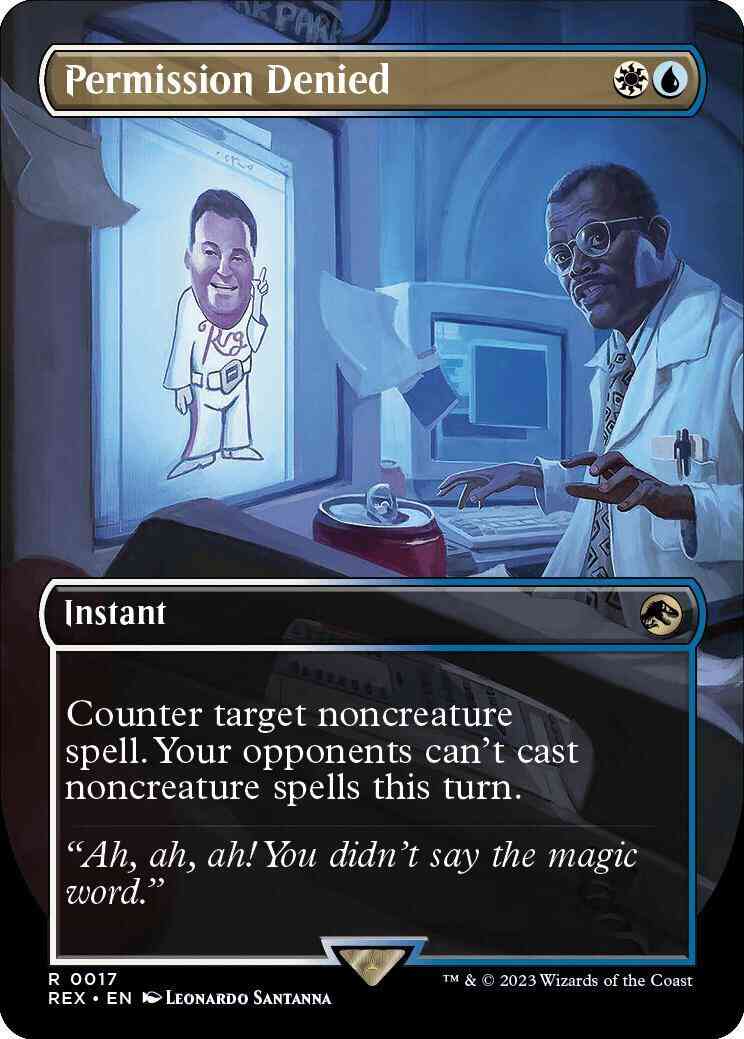 Permission Denied [17] [Borderless] [Universes Beyond: Jurassic World Collection] [Non-Foil]