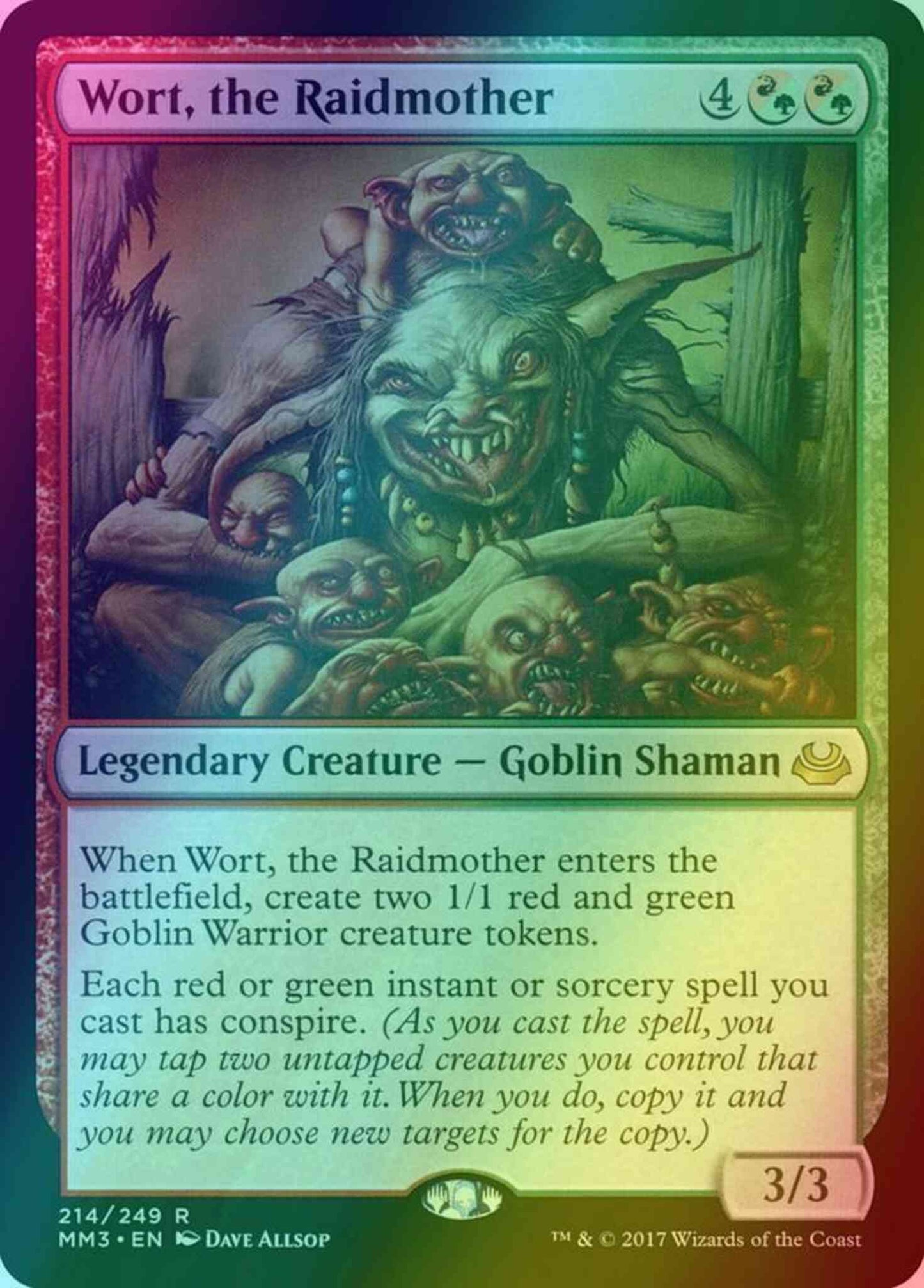 Wort, the Raidmother [214] [Modern Masters 2017] [Foil]