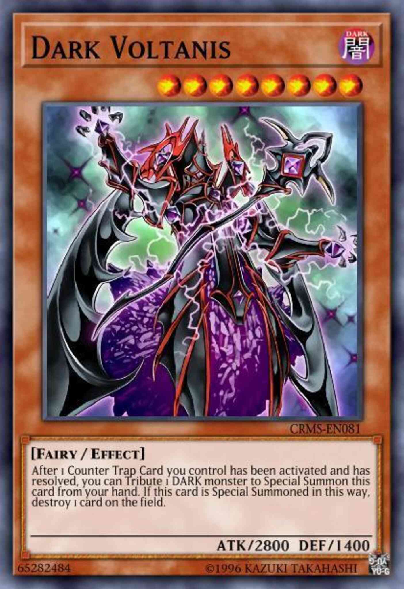 Dark Voltanis - CRMS-EN081 - Secret Rare - 1st Edition