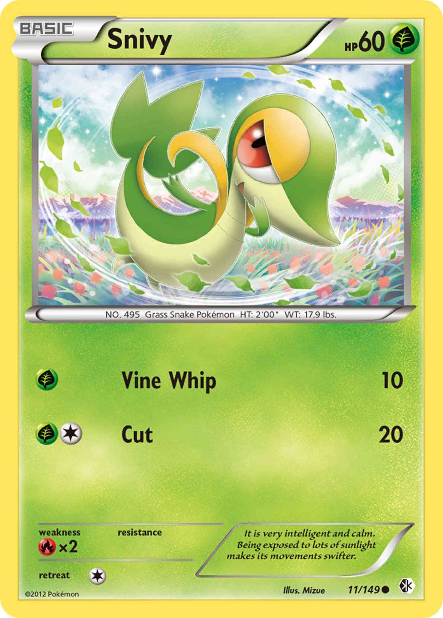 Snivy - 11/149 - Common [bw7-11] [Reverse Holo]