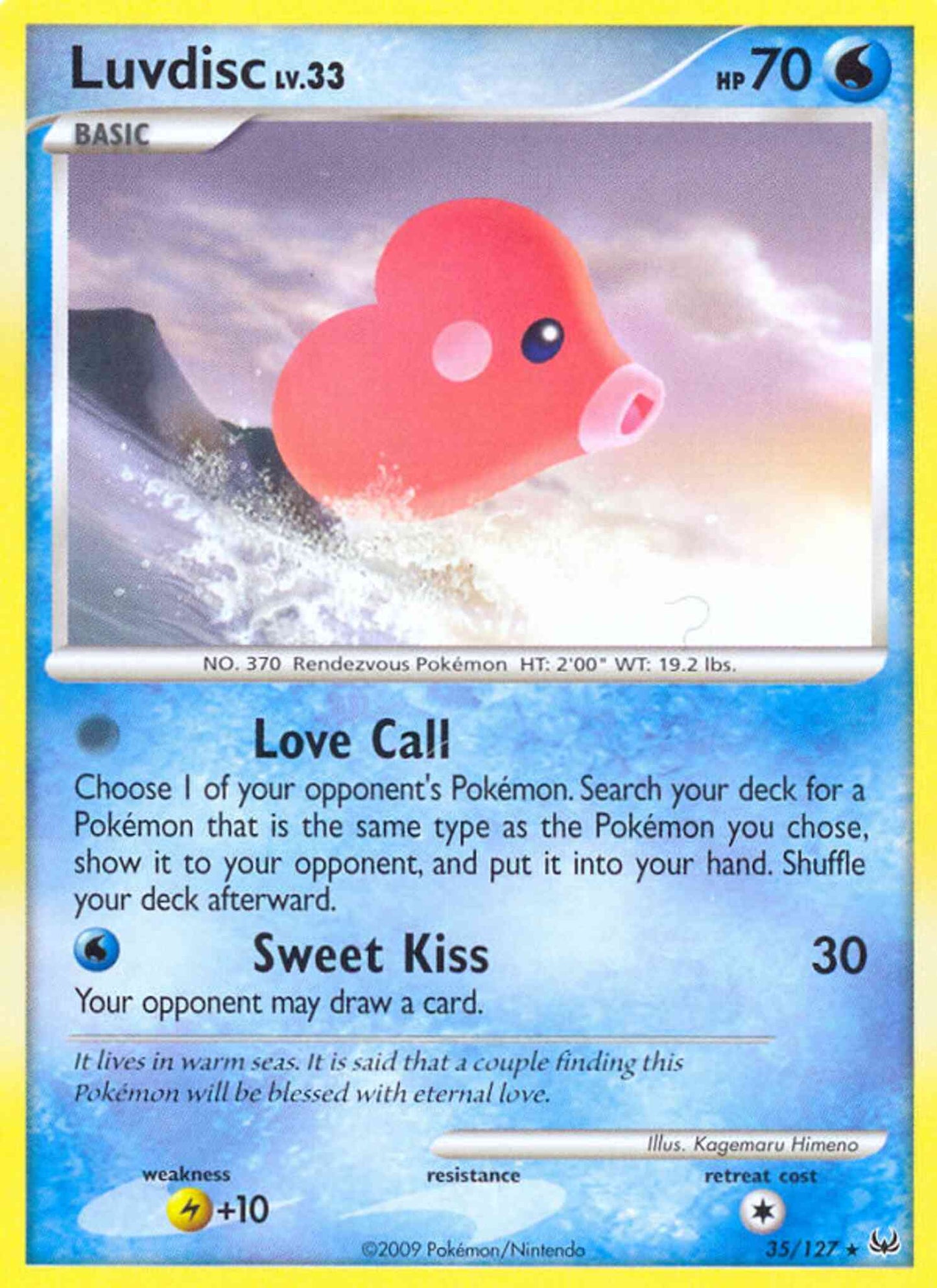 Luvdisc - 35/127 - Rare [pl1-35] [Reverse Holo]