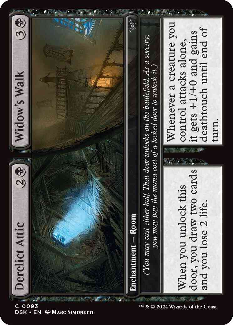 Derelict Attic // Widow's Walk [93] [Duskmourn: House of Horror] [Non-Foil]