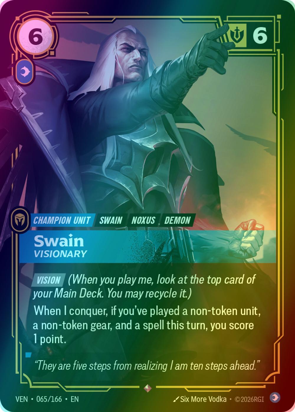 Swain - Visionary - 065/166 [Vendetta] [Foil]