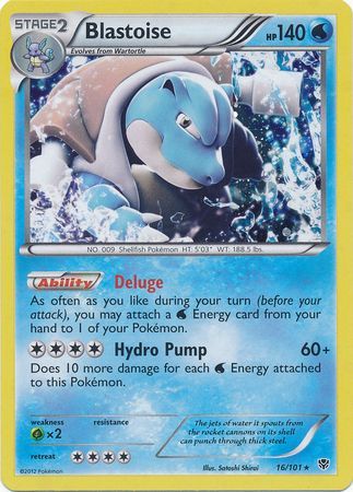Blastoise - Alternate Holo  - 16/101 - Rare Holo [bw10-16] [Holo]