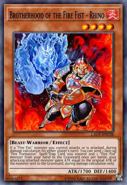 Brotherhood of the Fire Fist - Rhino - MP14-EN014 - Rare - 1st Edition