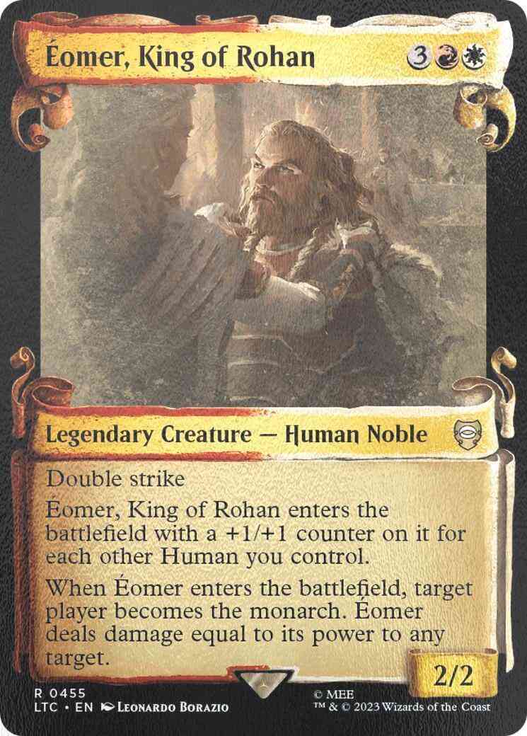 Éomer, King of Rohan [455] [Scrolls Showcase] [The Lord of the Rings: Tales of Middle-earth: Commander] [Silver Foil]