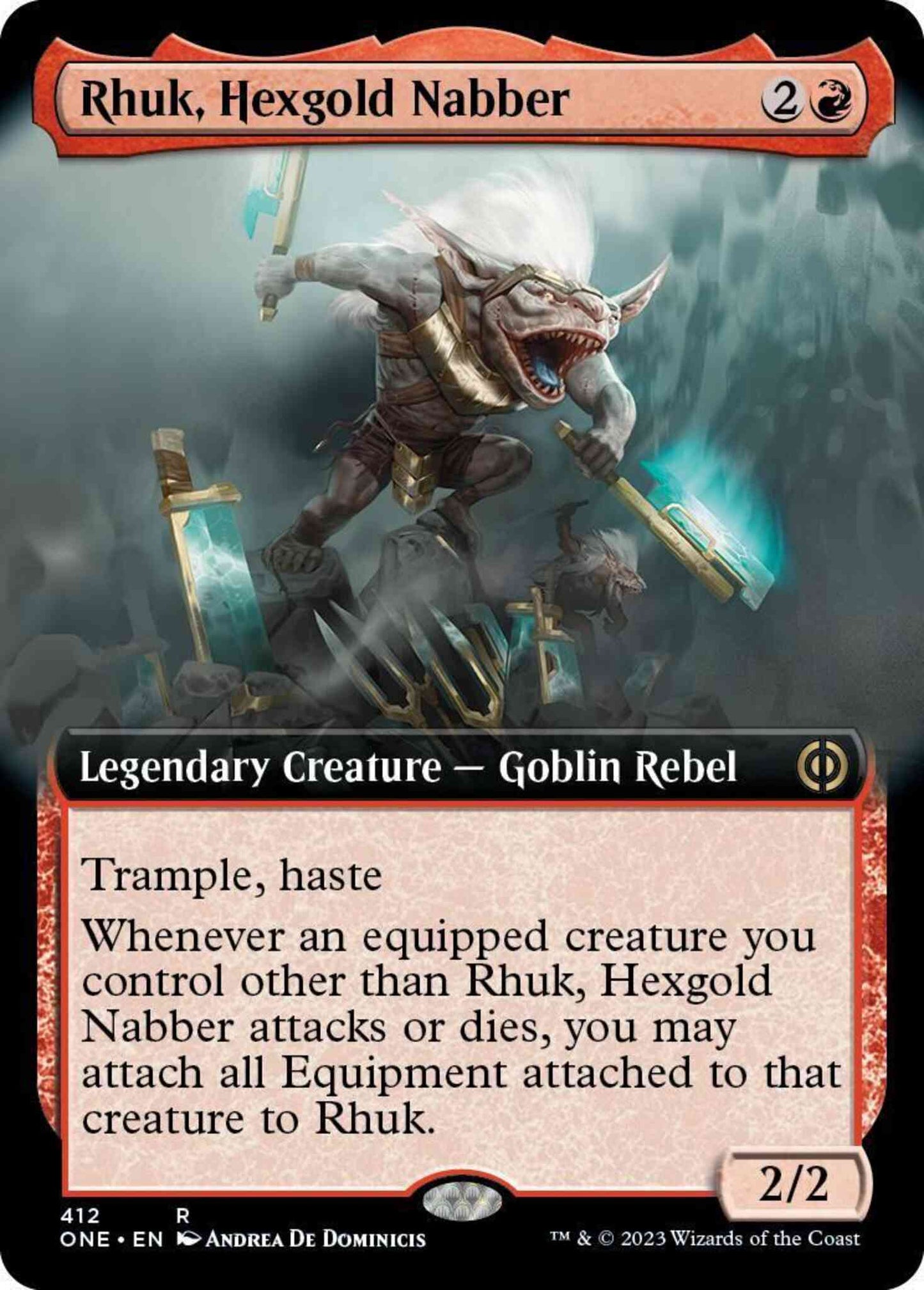 Rhuk, Hexgold Nabber [412] [Extended Art] [Jumpstart Exclusive] [Phyrexia: All Will Be One] [Non-Foil]
