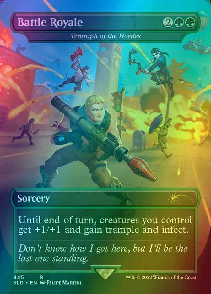 Battle Royale - Triumph of the Hordes [0445] [Borderless] [Fortnite] [Secret Lair Drop] [Foil]