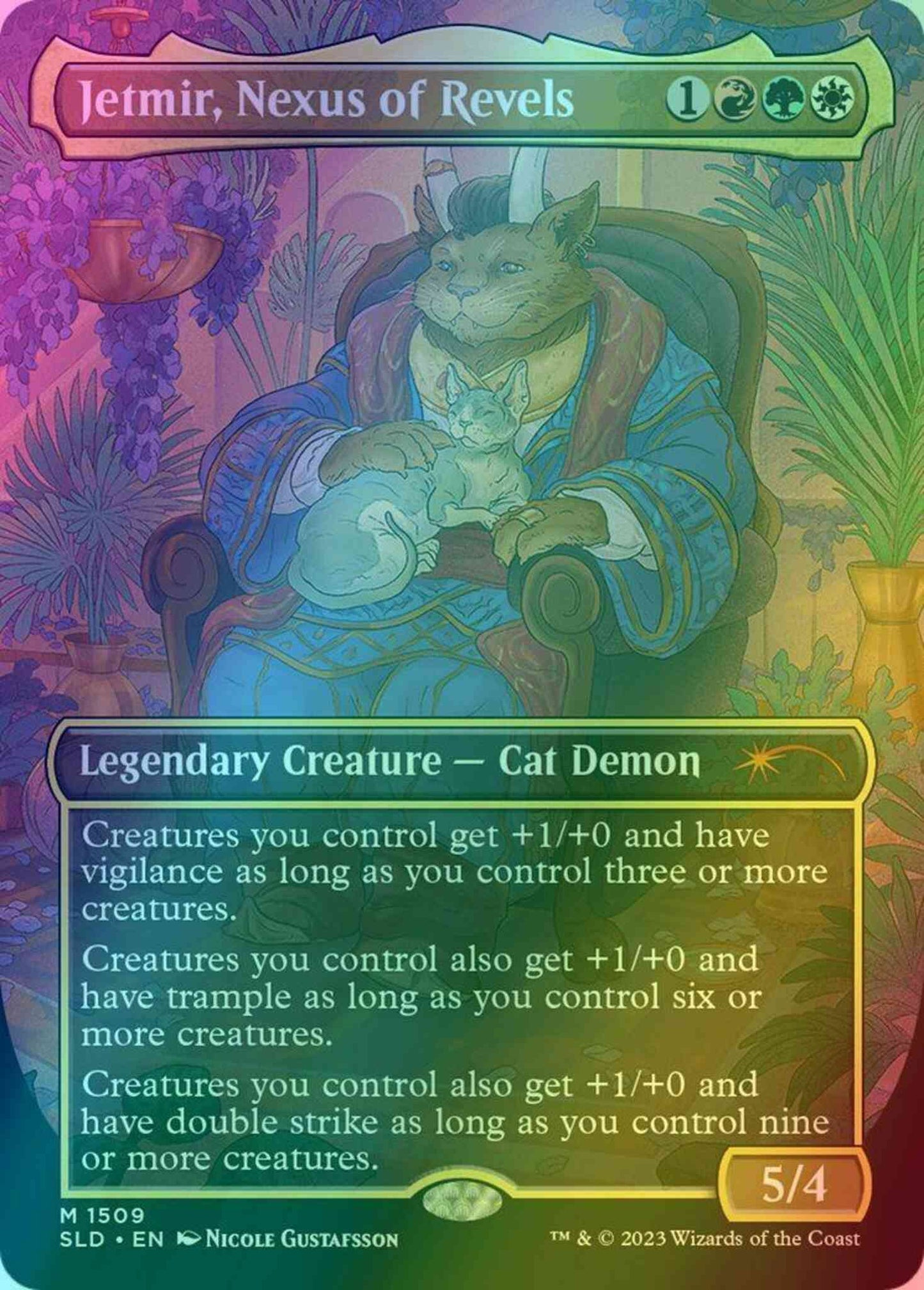 Jetmir, Nexus of Revels // Jetmir, Nexus of Revels [1509] [Borderless] [Raining Cats and Dogs] [Secret Lair Drop] [Foil]