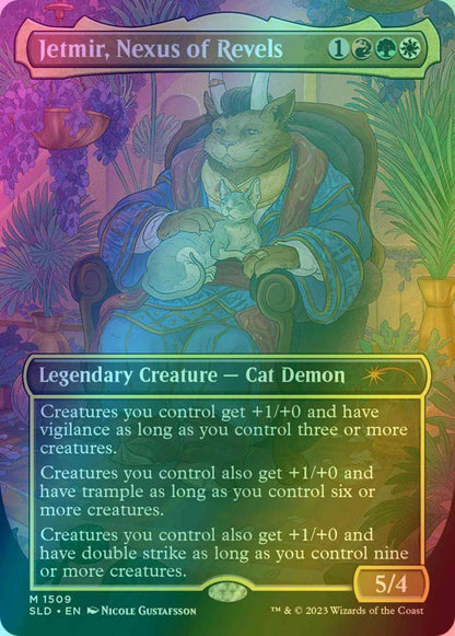 Jetmir, Nexus of Revels // Jetmir, Nexus of Revels [1509] [Borderless] [Raining Cats and Dogs] [Secret Lair Drop] [Foil]