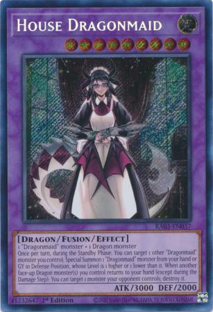 House Dragonmaid - RA03-EN037 - Secret Rare - 1st Edition