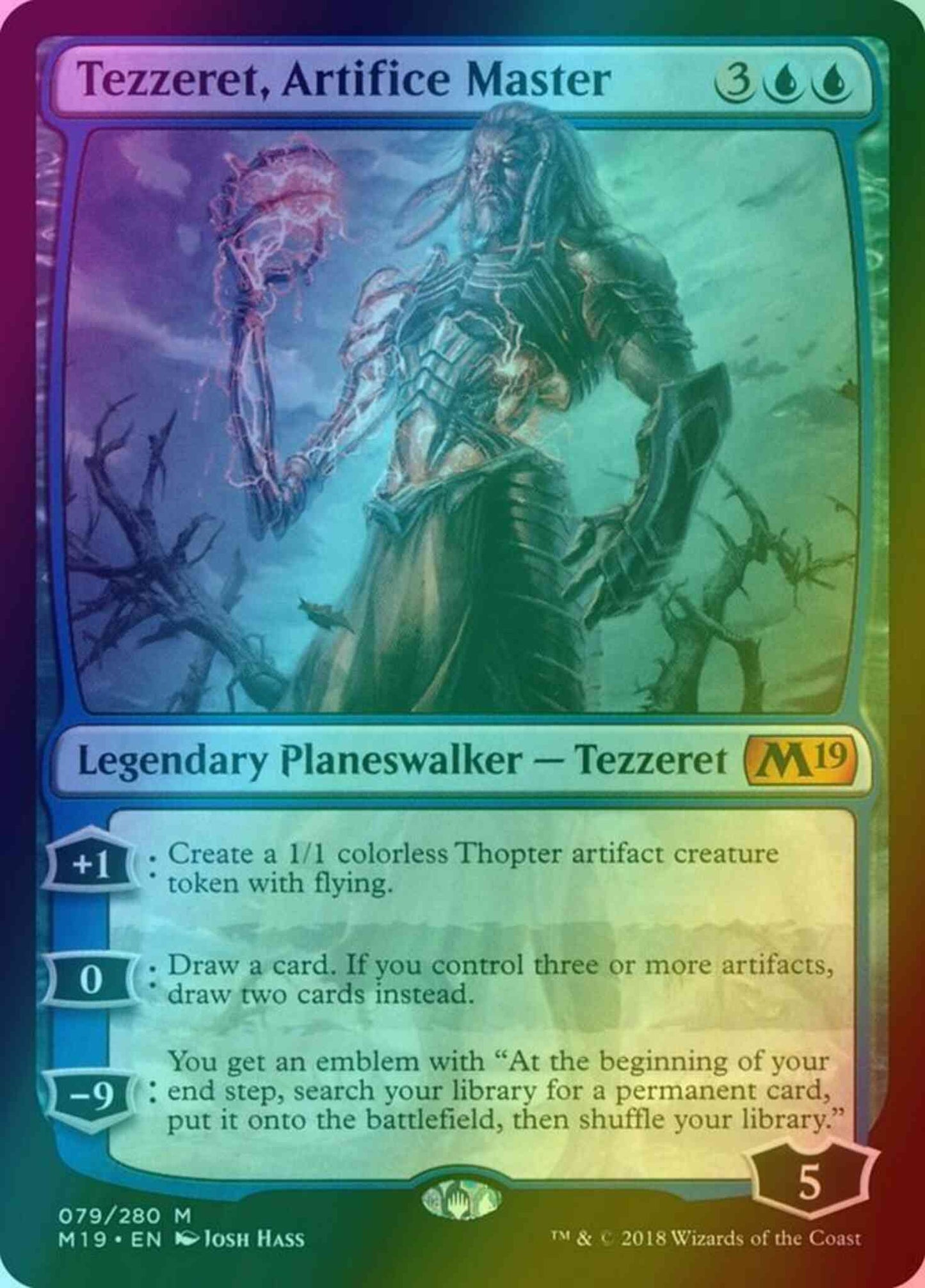 Tezzeret, Artifice Master [79] [Core Set 2019] [Foil]
