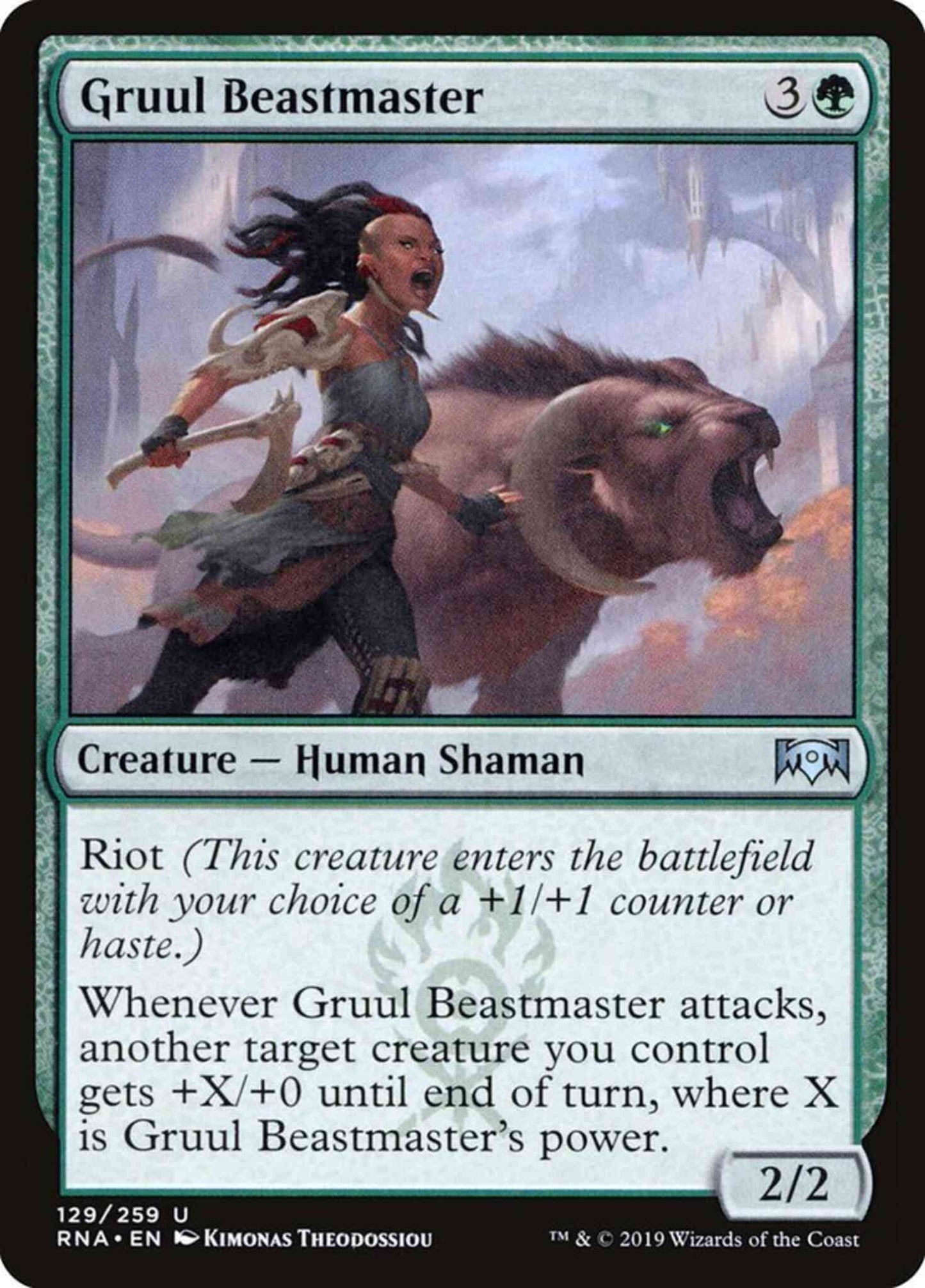 Gruul Beastmaster [129] [Ravnica Allegiance] [Non-Foil]
