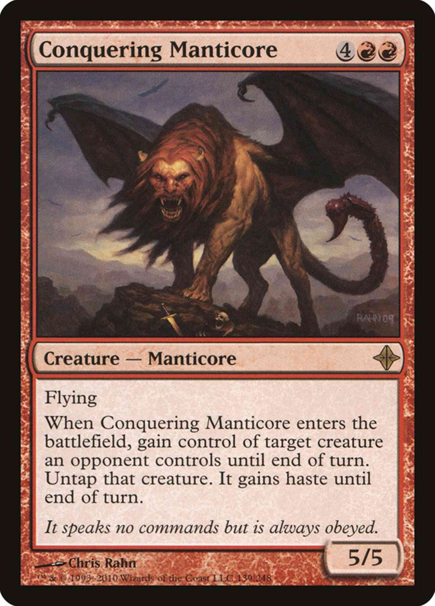Conquering Manticore [139] [Rise Of The Eldrazi] [Non-Foil]