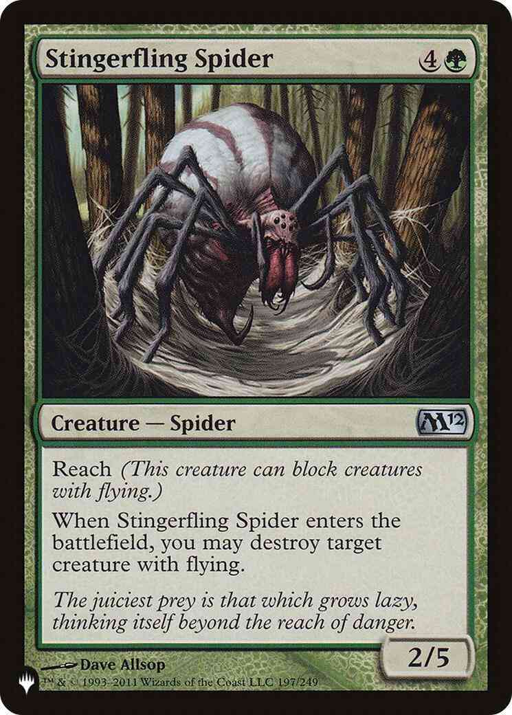 Stingerfling Spider [M12-197] [The List] [Non-Foil]