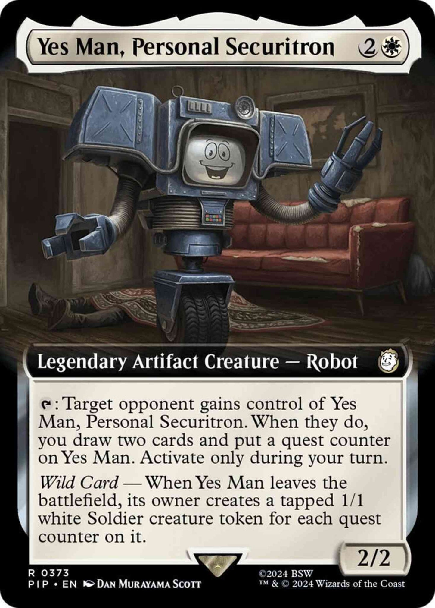 Yes Man, Personal Securitron [373] [Extended Art] [Fallout] [Non-Foil]