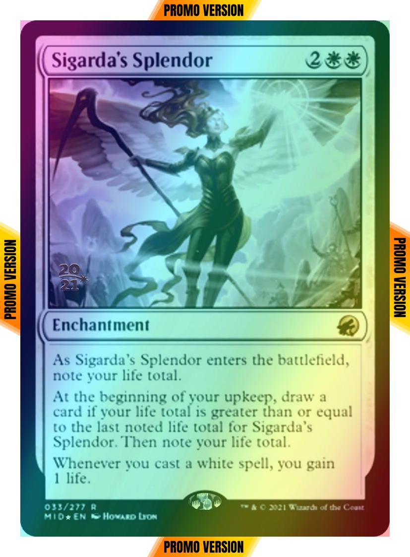 Sigarda's Splendor [Prerelease] [33s] [Innistrad: Midnight Hunt Promos] [Foil]