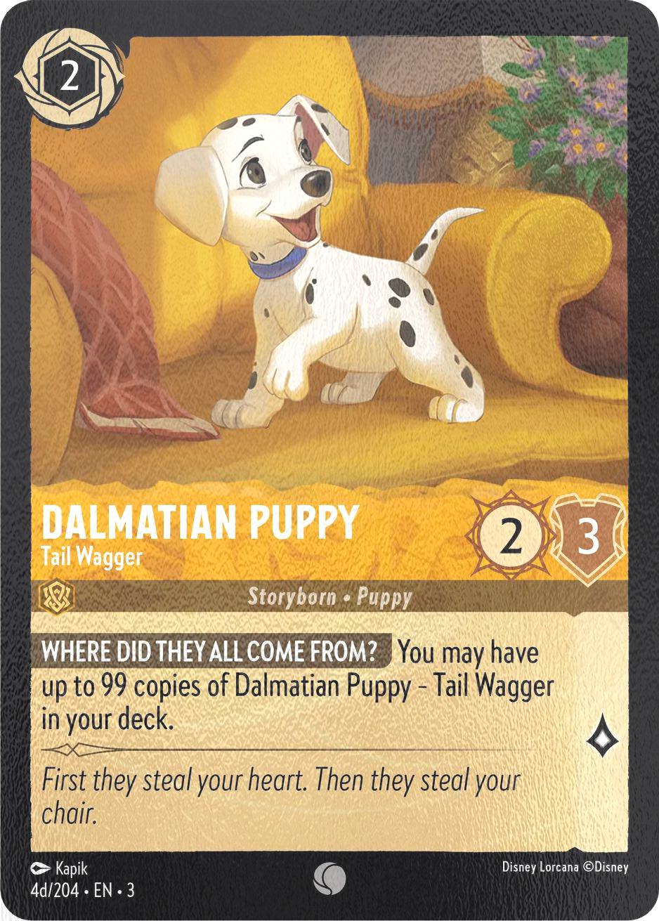 Dalmatian Puppy - Tail Wagger - 4d/204 [Into the Inklands] [Cold Foil]