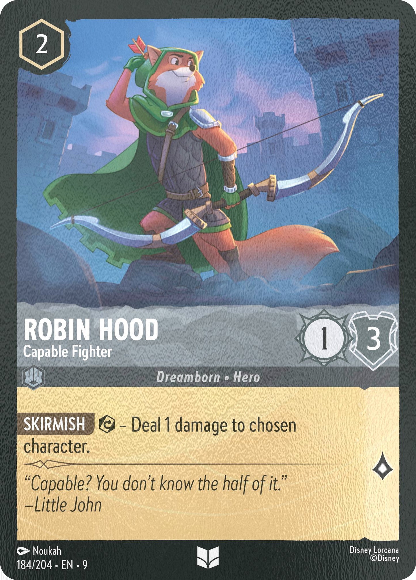 Robin Hood - Capable Fighter - 184/204 [Fabled] [Cold Foil]