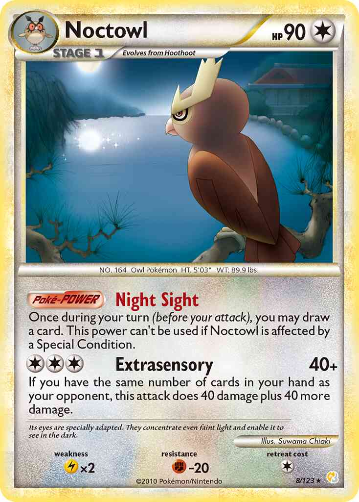 Noctowl - 8/123 - Rare Holo [hgss1-8] [Holo]