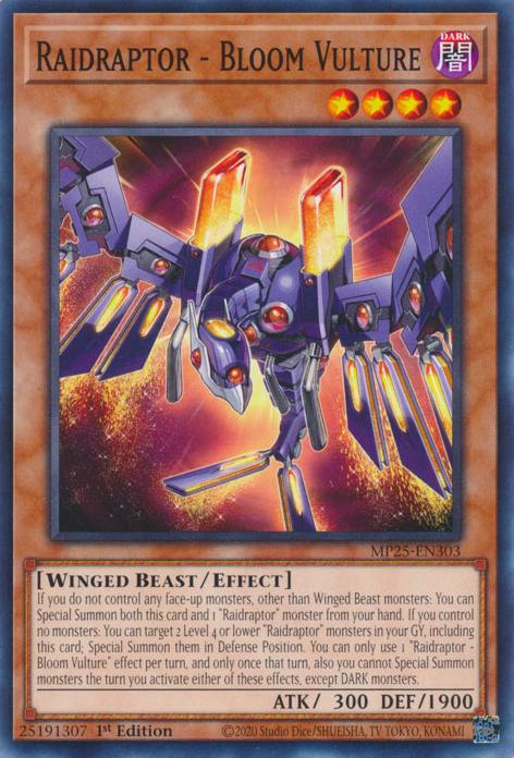 Raidraptor - Bloom Vulture - MP25-EN303 - Common - 1st Edition