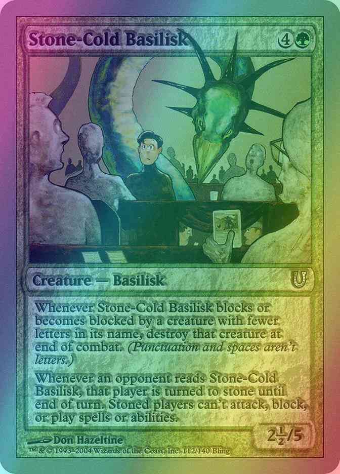 Stone-Cold Basilisk [112] [Unhinged] [Foil]