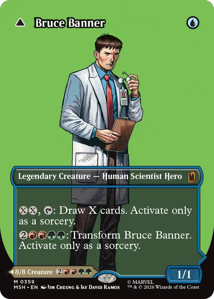 Bruce Banner // The Incredible Hulk [359] [Borderless] [Logo] [Marvel Super Heroes] [Non-Foil]