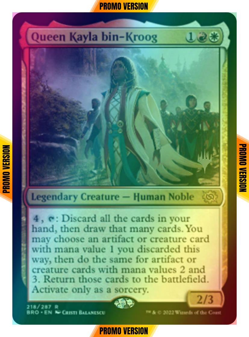 Queen Kayla bin-Kroog [218p] [Promo Pack] [The Brothers' War: Promos] [Foil]