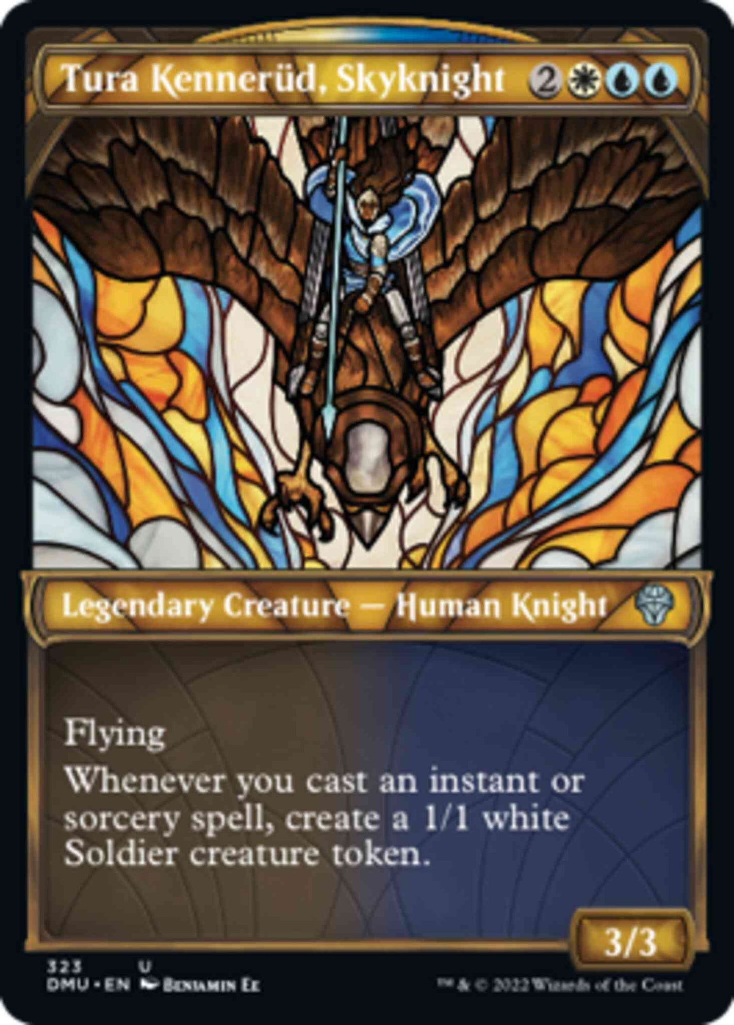 Tura Kennerüd, Skyknight [323] [Stained Glass Showcase] [Dominaria United] [Non-Foil]