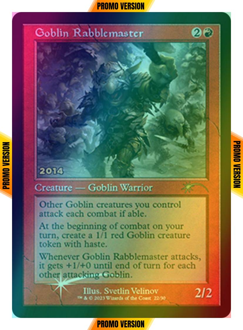 Goblin Rabblemaster [22] [Retro Frame] [30th Anniversary Promos] [Foil]