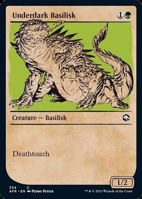 Underdark Basilisk [334] [Rulebook Showcase] [Adventures in the Forgotten Realms] [Non-Foil]