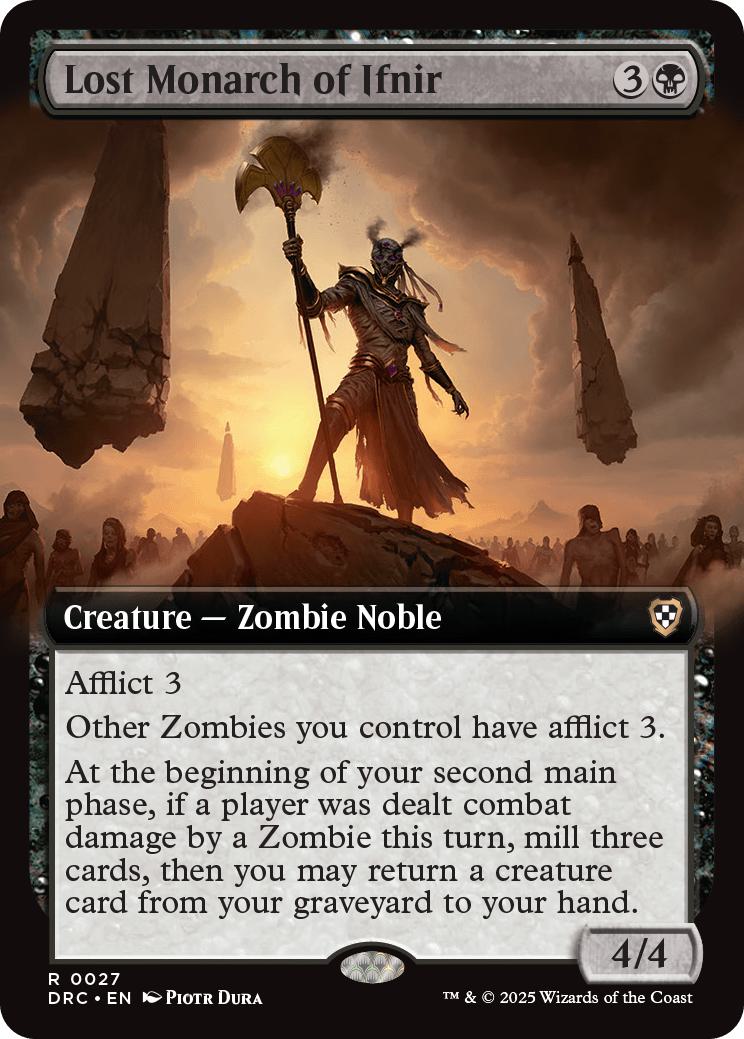 Lost Monarch of Ifnir [27] [Extended Art] [Aetherdrift: Commander] [Non-Foil]