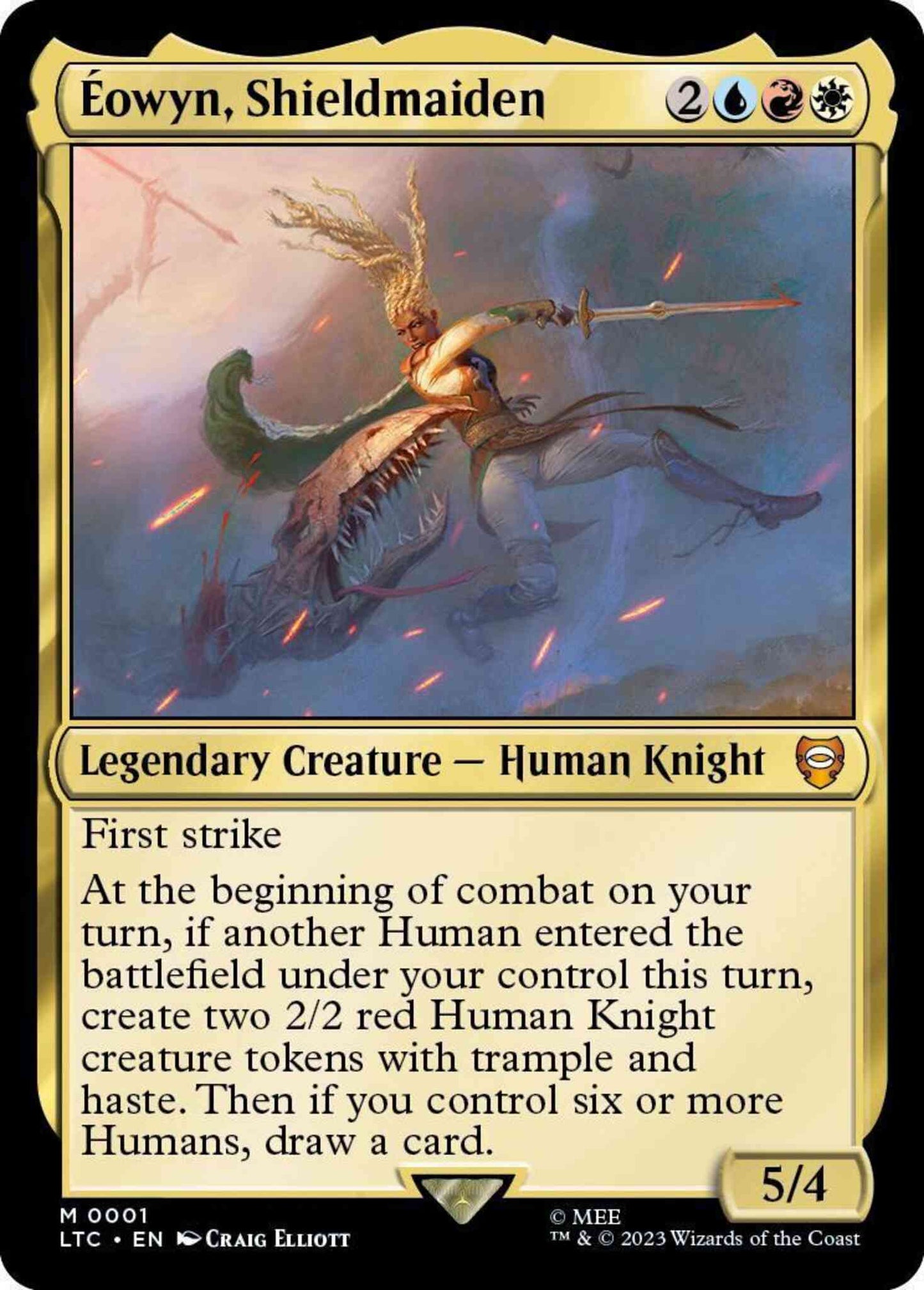 Éowyn, Shieldmaiden [1] [The Lord of the Rings: Tales of Middle-earth: Commander] [Non-Foil]