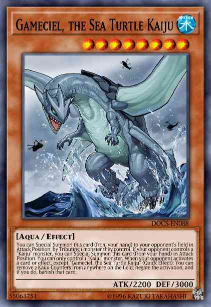 Gameciel, the Sea Turtle Kaiju - DUDE-EN037 - Ultra Rare - 1st Edition