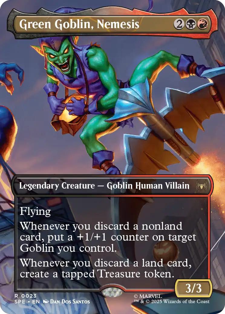 Green Goblin, Nemesis [23] [Borderless] [Scene] [Marvel's Spider-Man Eternal] [Non-Foil]