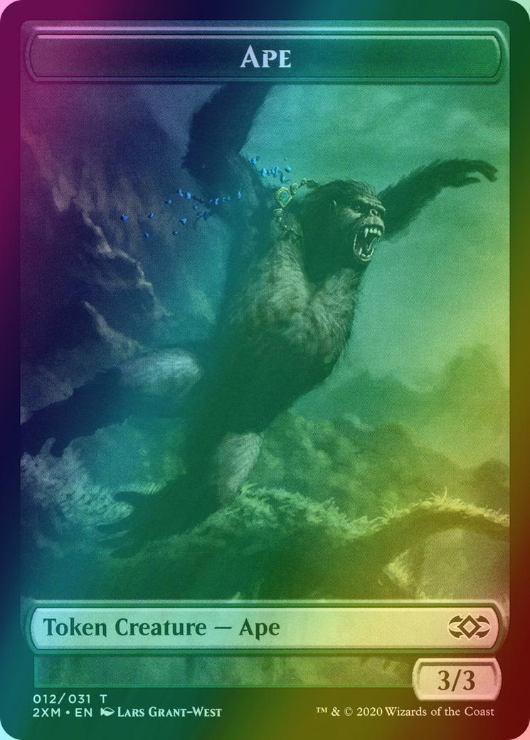 Angel Token (03) // Ape Token (12) [Double Masters Tokens] [Foil]