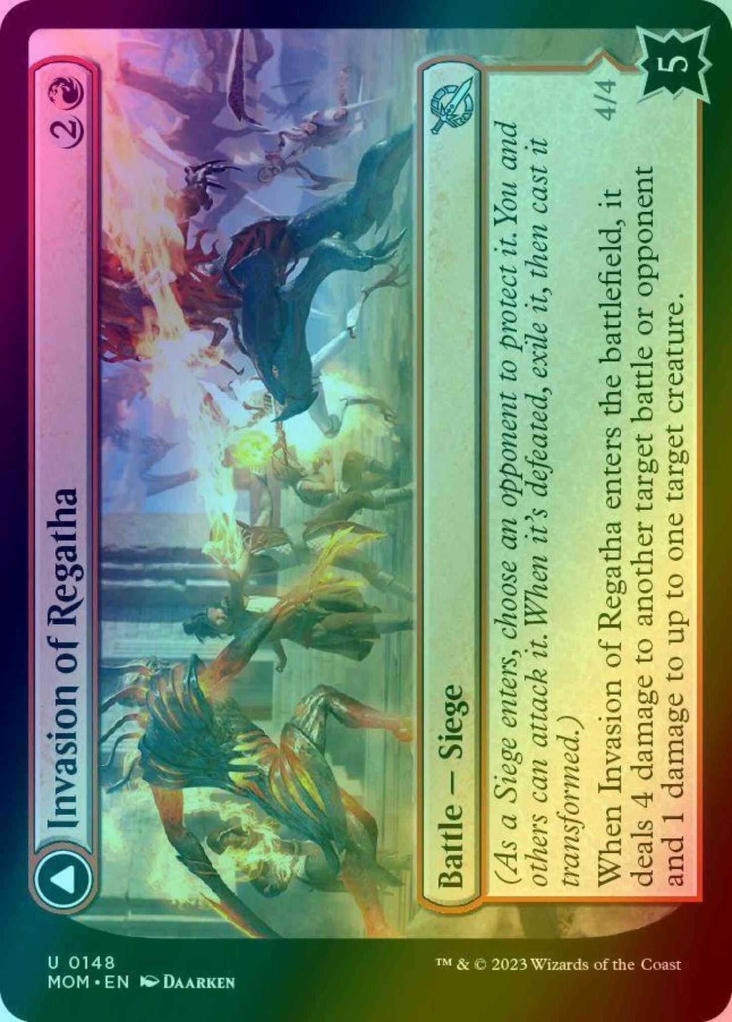 Invasion of Regatha // Disciples of the Inferno [148] [March of the Machine] [Foil]