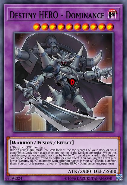 Destiny HERO - Dominance - DANE-EN031 - Super Rare - Unlimited