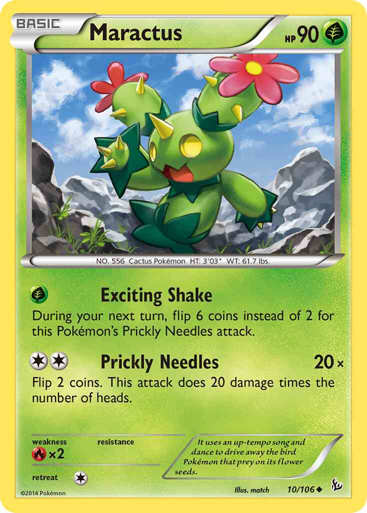 Maractus - 10/106 - Uncommon [xy2-10] [Non-Holo]
